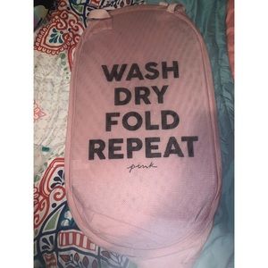 PINK/VS Collapsable Laundry Basket